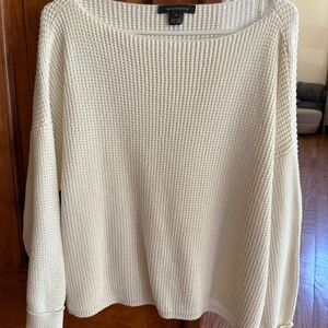 Off white waffle sweater by French Connection